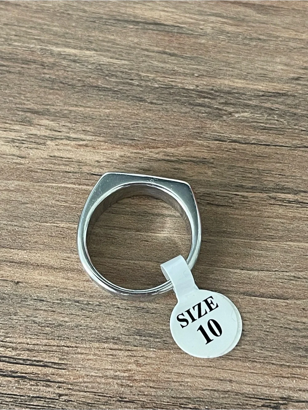 Silver 'SINK' Men's Ring